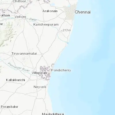 Map showing location of Marakkanam (12.192140, 79.941930)