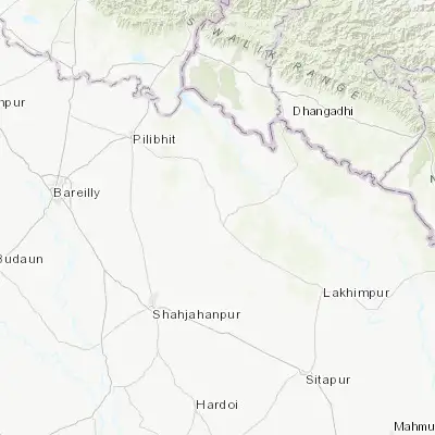 Map showing location of Mohanpur (28.252610, 80.244980)