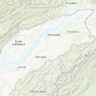 Map showing location of Morānha (27.187350, 94.915570)