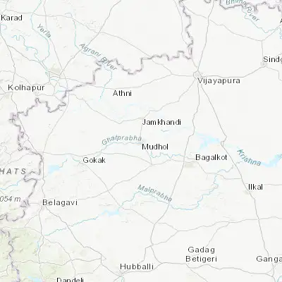 Map showing location of Mudhol (16.333540, 75.283050)