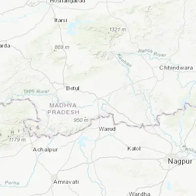 Map showing location of Multai (21.774630, 78.257560)