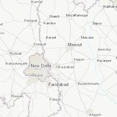 Map showing location of Murādnagar (28.780690, 77.498650)