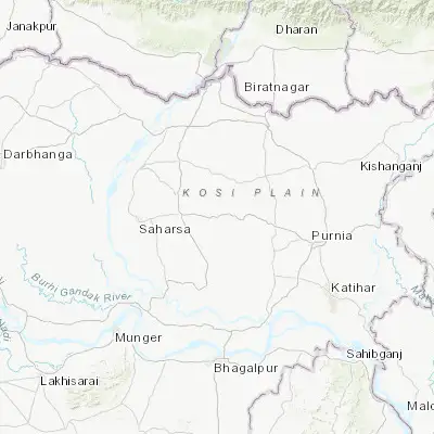 Map showing location of Murlīganj (25.896900, 86.995770)