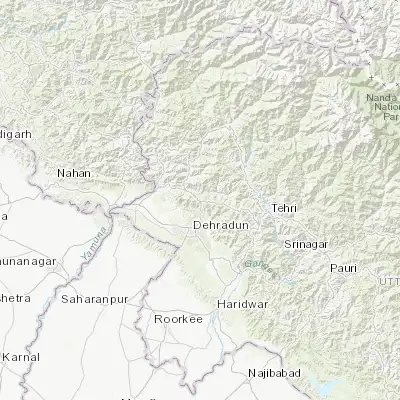 Map showing location of Mussoorie (30.454980, 78.070680)