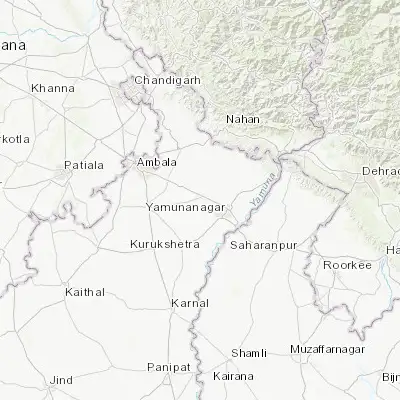 Map showing location of Mustafābād (30.202200, 77.148730)