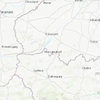 Map showing location of Nabīnagar (24.606810, 84.126240)