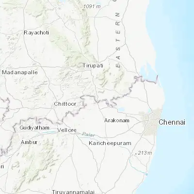 Map showing location of Nagari (13.321390, 79.585570)