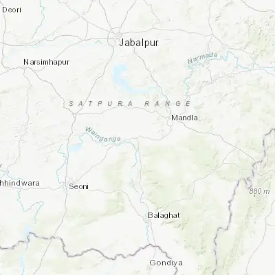 Map showing location of Nainpur (22.429960, 80.105610)