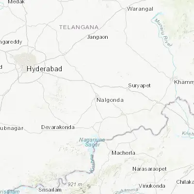 Map showing location of Nalgonda (17.054390, 79.267070)