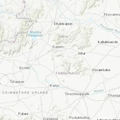 Map showing location of Nāmagiripettai (11.455130, 78.268180)