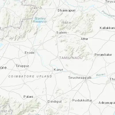 Map showing location of Nāmakkal (11.221260, 78.165240)