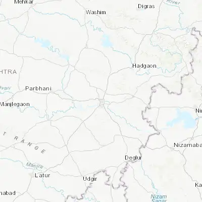 Map showing location of Nanded (19.160230, 77.314970)