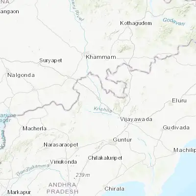 Map showing location of Nandigāma (16.771700, 80.285960)