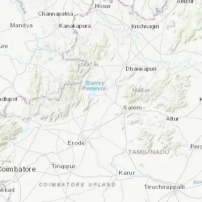 Map showing location of Nangavalli (11.761890, 77.890930)