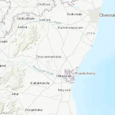 Map showing location of Nangilickondan (12.255390, 79.475080)