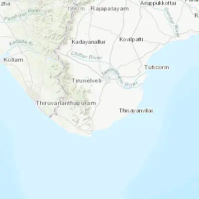 Map showing location of Nanguneri (8.493260, 77.658060)