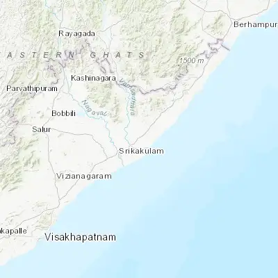 Map showing location of Narasannapeta (18.414280, 84.044630)