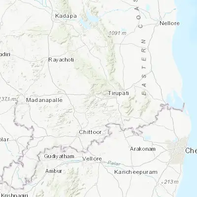 Map showing location of Narasingāpuram (13.607590, 79.316520)