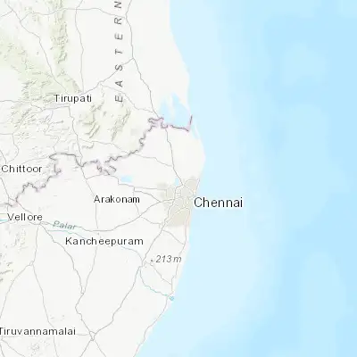Map showing location of Nāravārikuppam (13.191330, 80.184730)