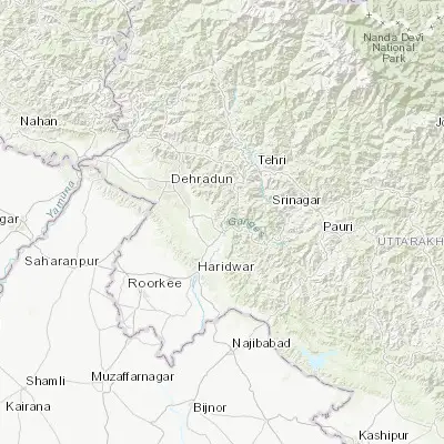 Map showing location of Narendranagar (30.161730, 78.287120)