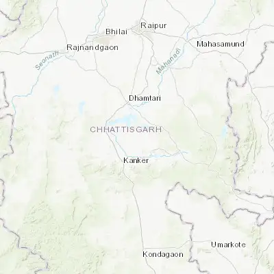 Map showing location of Narharpur (20.448920, 81.620040)