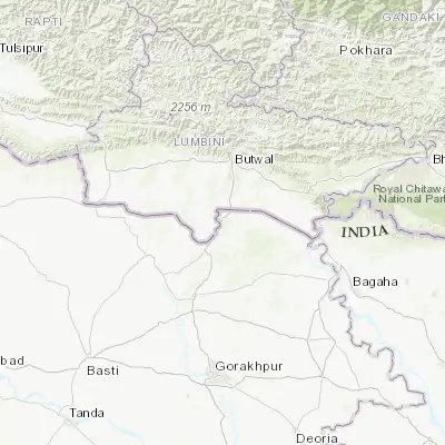 Map showing location of Nautanwa (27.427520, 83.417890)