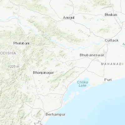 Map showing location of Nayāgarh (20.128820, 85.096260)