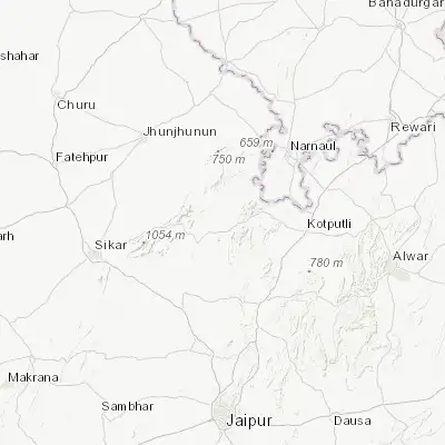 Map showing location of Neem ka Thana (27.739760, 75.786520)