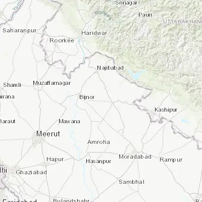 Map showing location of Nihtaur (29.324160, 78.387240)