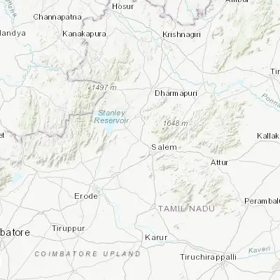 Map showing location of Omalur (11.740990, 78.045590)