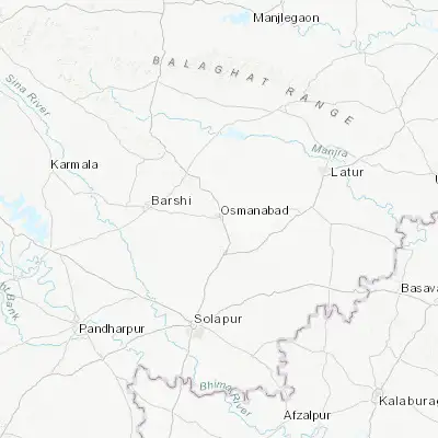 Map showing location of Osmanabad (18.181580, 76.038890)