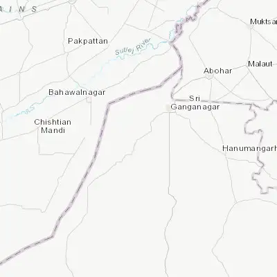 Map showing location of Padampur (29.708850, 73.625390)