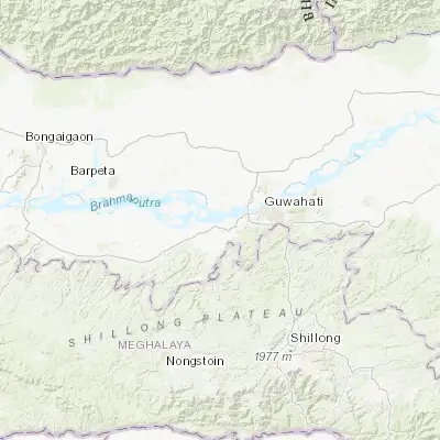 Map showing location of Palāsbāri (26.123880, 91.539740)