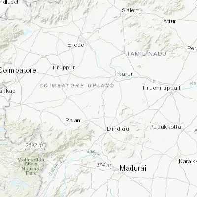 Map showing location of Pallappatti (10.720570, 77.879510)