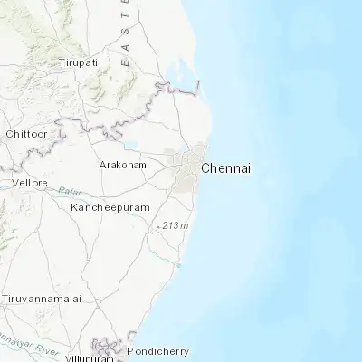 Map showing location of Pallāvaram (12.967960, 80.150250)