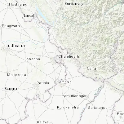 Map showing location of Panchkula (30.694610, 76.850400)