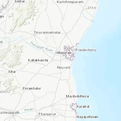 Map showing location of Panruti (11.776620, 79.552690)