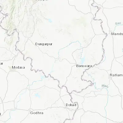 Map showing location of Partāpur (23.592760, 74.173960)