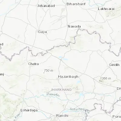 Map showing location of patamda (24.300000, 85.416670)