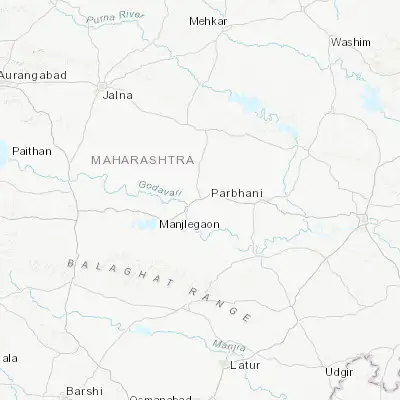 Map showing location of Pāthri (19.258800, 76.434120)