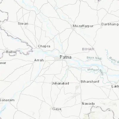 Map showing location of Patna (25.594080, 85.135630)