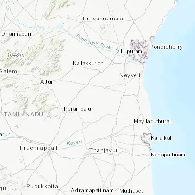Map showing location of Pennādam (11.403890, 79.241560)