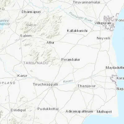Map showing location of Perambalur (11.233330, 78.883330)