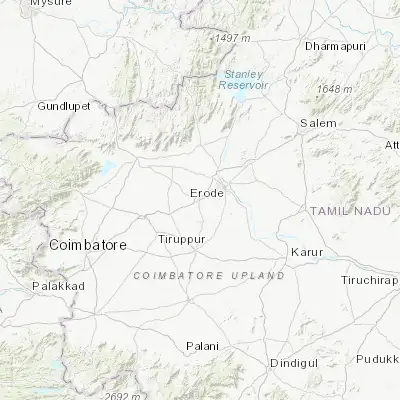 Map showing location of Perundurai (11.275640, 77.587940)