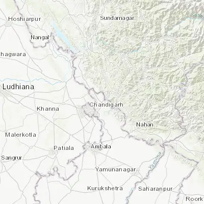 Map showing location of Pinjaur (30.798730, 76.918220)