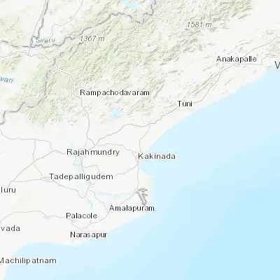Map showing location of Pithāpuram (17.116800, 82.252840)