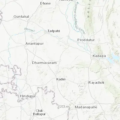 Map showing location of Pulivendla (14.421390, 78.225020)