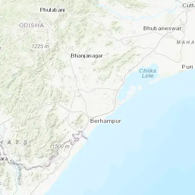 Map showing location of Purushottampur (19.520240, 84.885140)