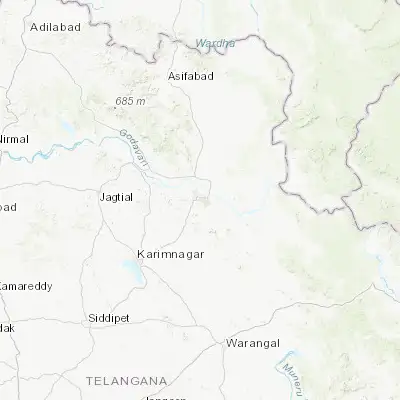 Map showing location of Ramagundam (18.755000, 79.474000)
