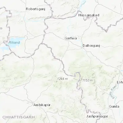 Map showing location of Rāmānuj Ganj (23.806370, 83.699810)